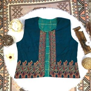 Emerald green vest